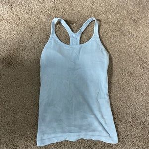 Lululemon light blue ebb to street tank. Size 6.